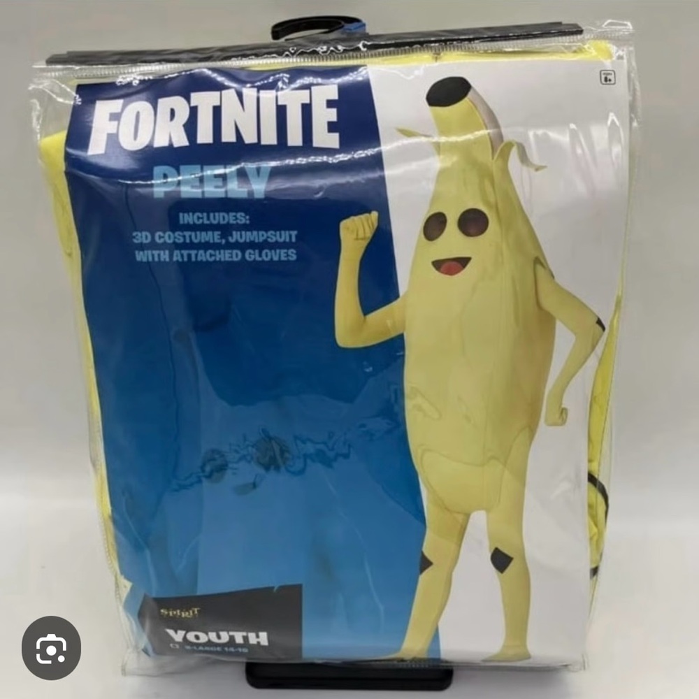 NWOT Spirit Fortnite Peely Youth Costume - Bright Yellow